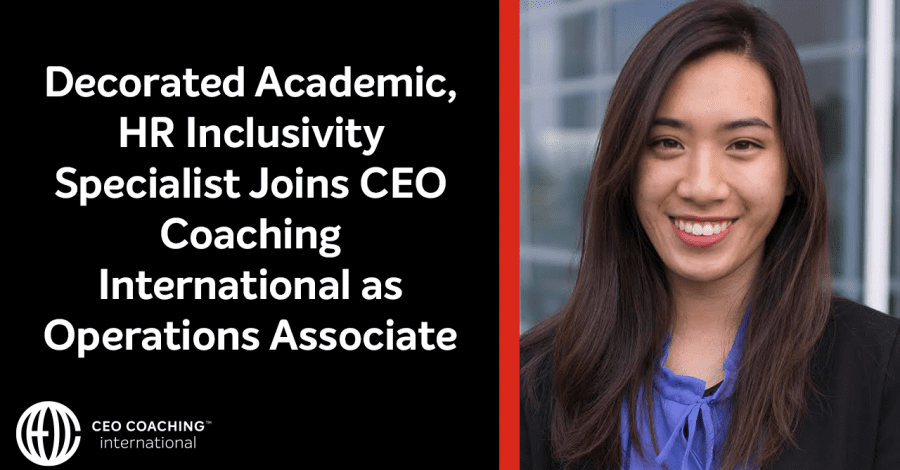 Decorated Academic, HR Inclusivity Specialist Joins CEO Coaching International as Operations Associate
