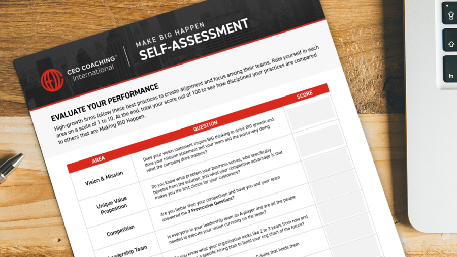Make BIG Happen Self-Assessment