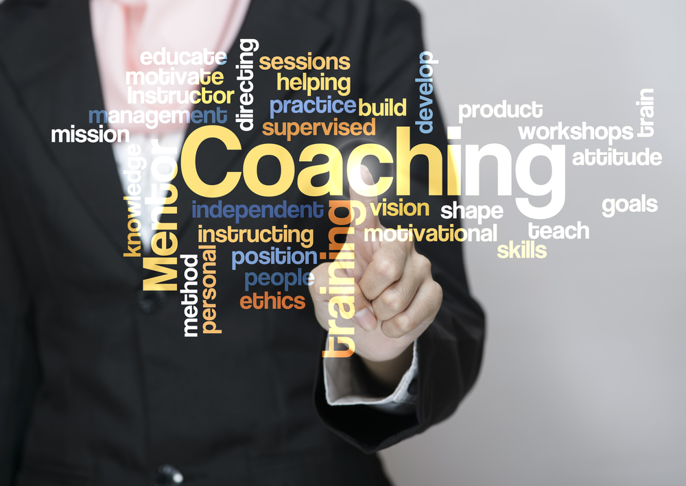 Word Block of executive coaching
