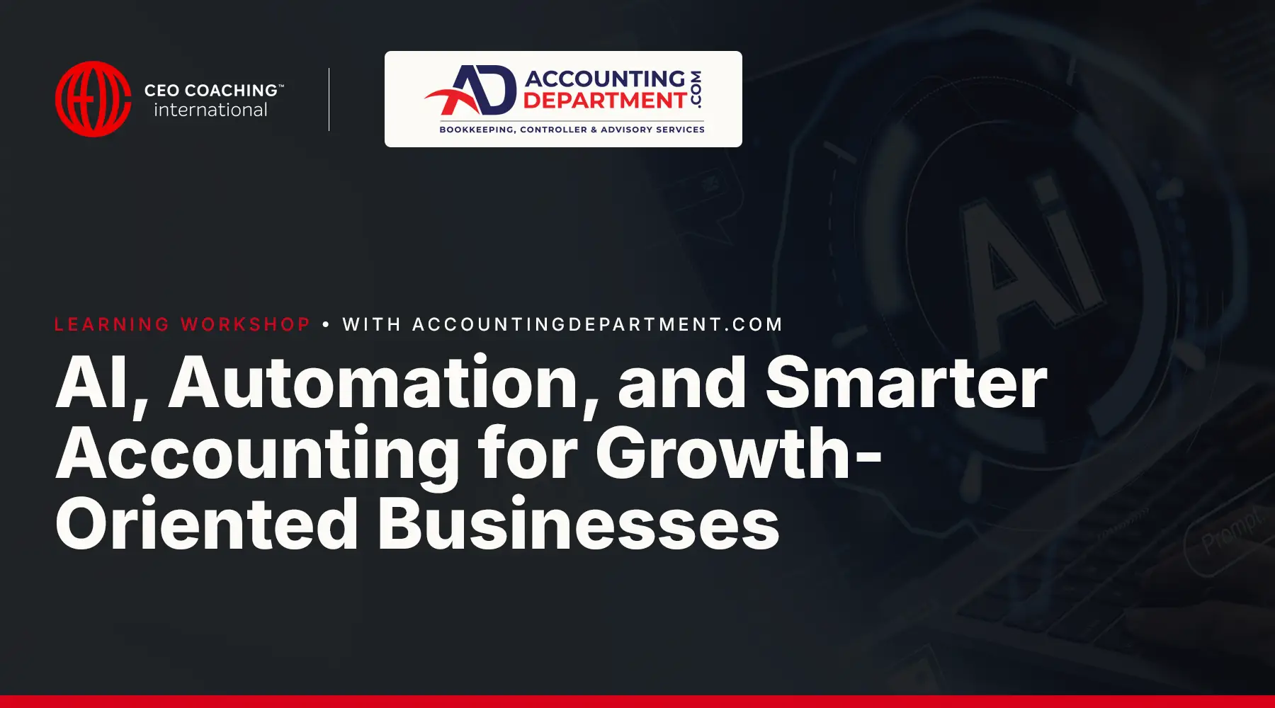 AI and accounting - AccountingDepartment.com learning workshop