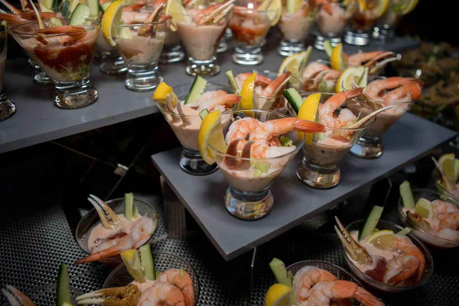 A fresh food display prepared for Summit attendees