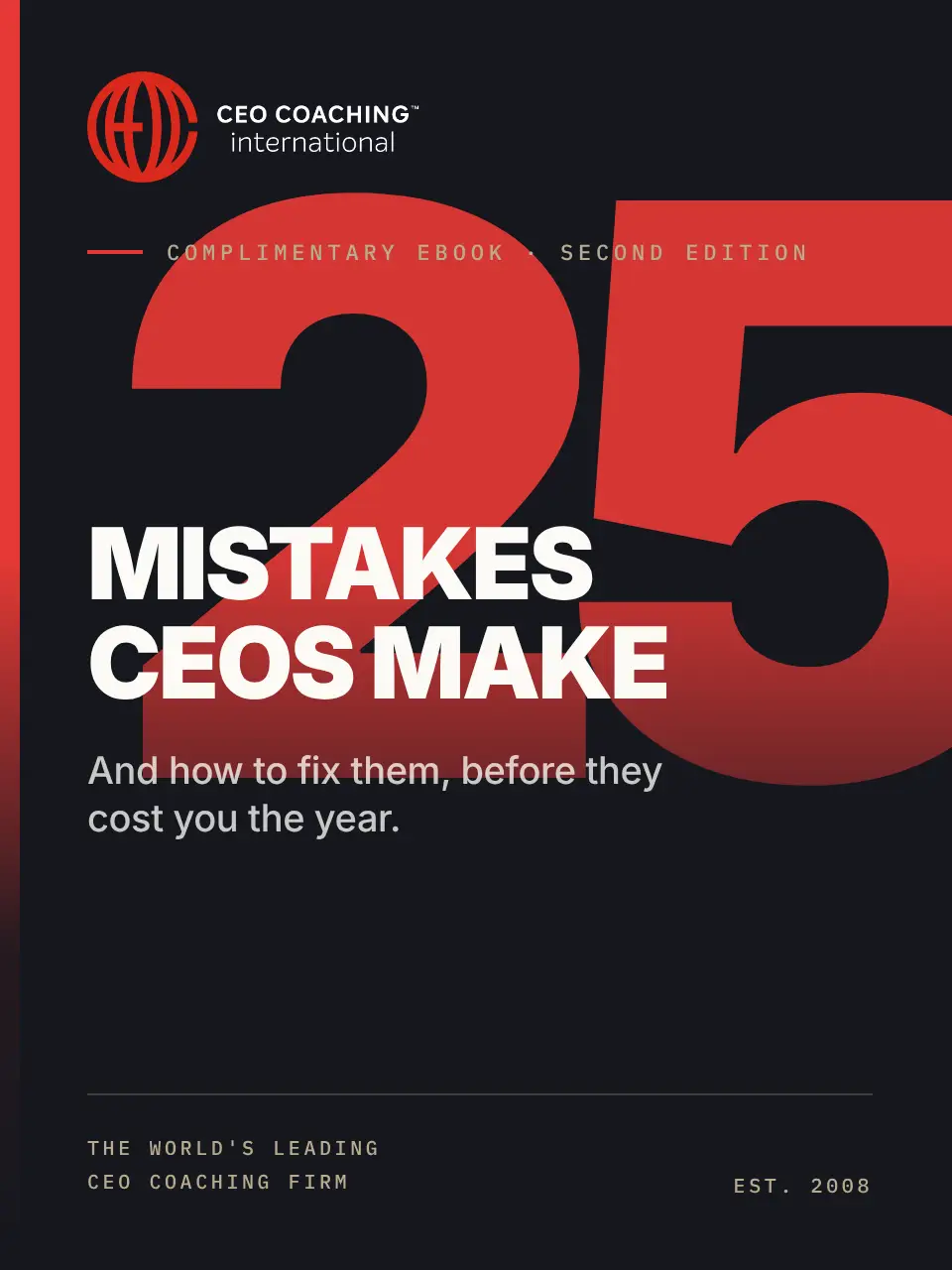 25 Mistakes CEOs Make and How to Fix Them - ebook cover